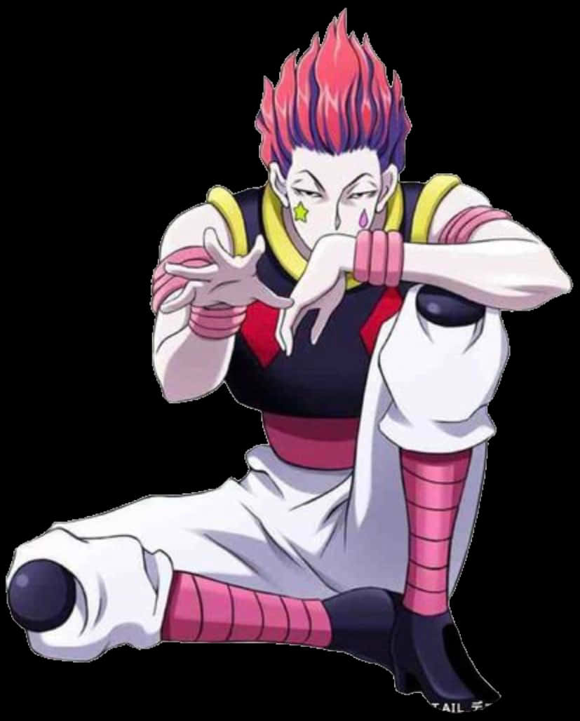 Hisoka Morow Hunterx Hunter Anime Character PNG with transparent background