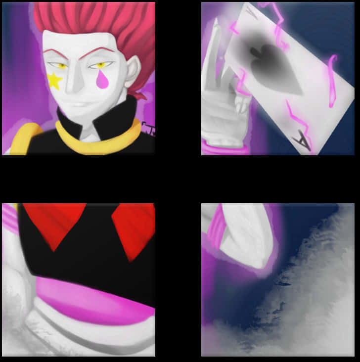 Hisoka Mysterious Magician Collage.jpg PNG with transparent background