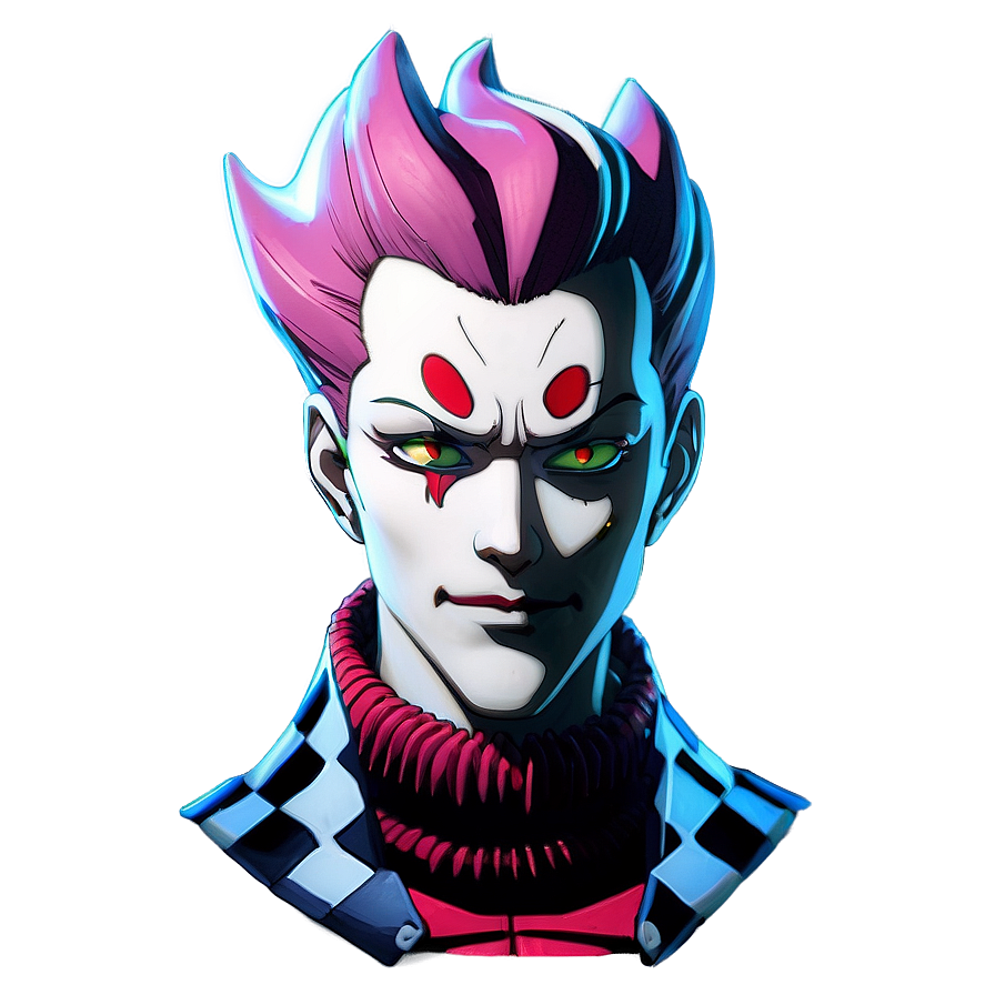 Hisoka Unique Hair Style Png 64