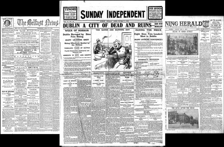 Historic Newspapers Collage