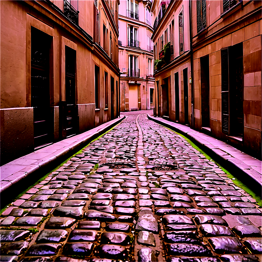 Historic Paris Cobblestone Alley Png 21