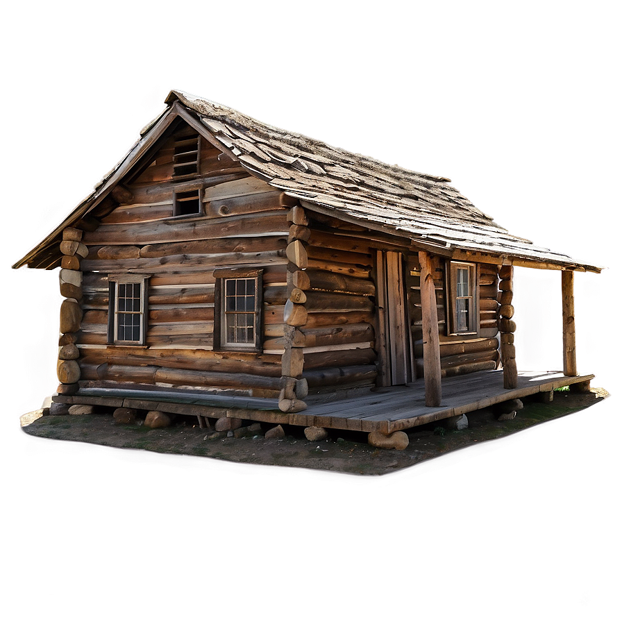 Historic Pioneer Cabin PNG 05242024 PNG image with a transparent background, free high-resolution download