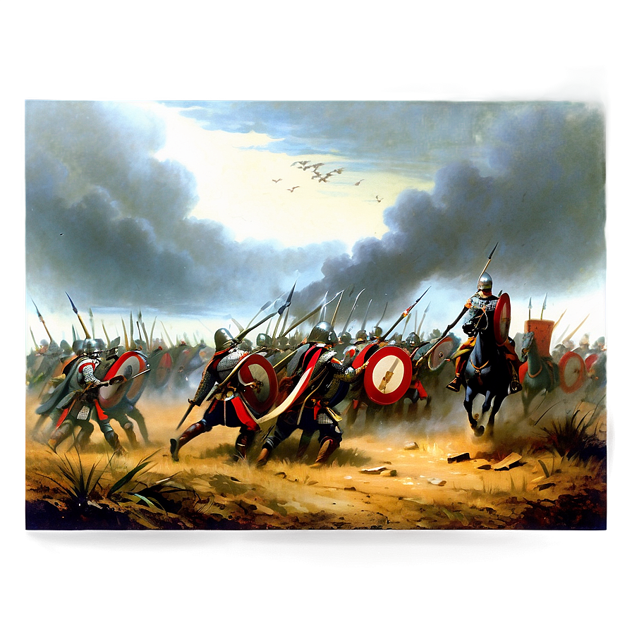 Historical Battle Painting Picture Png Afv