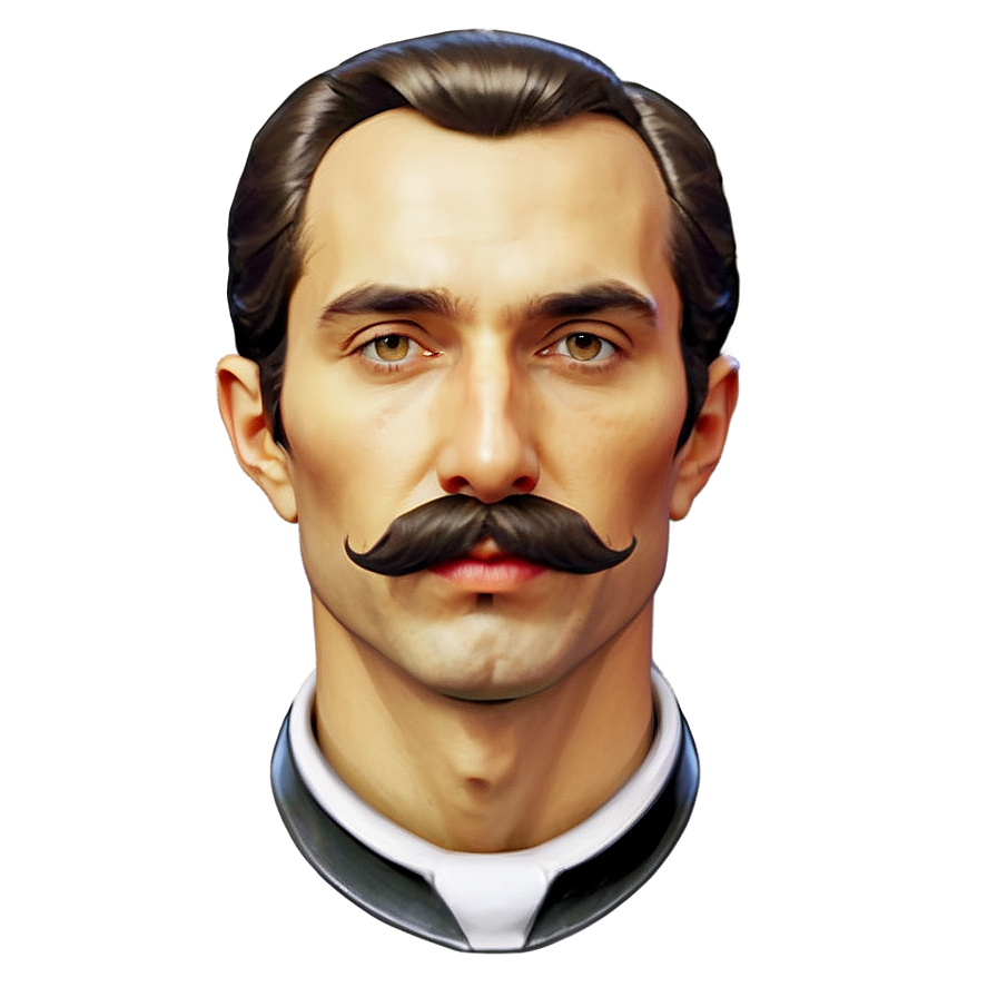 Historical Figure Mustache PNG eqf20 PNG image with a transparent background, free high-resolution download