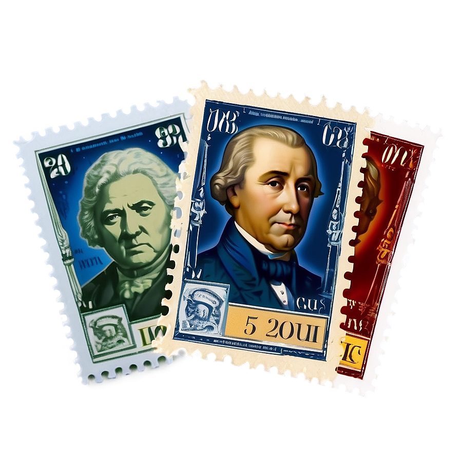 Historical Figures Postage Stamp Png 30