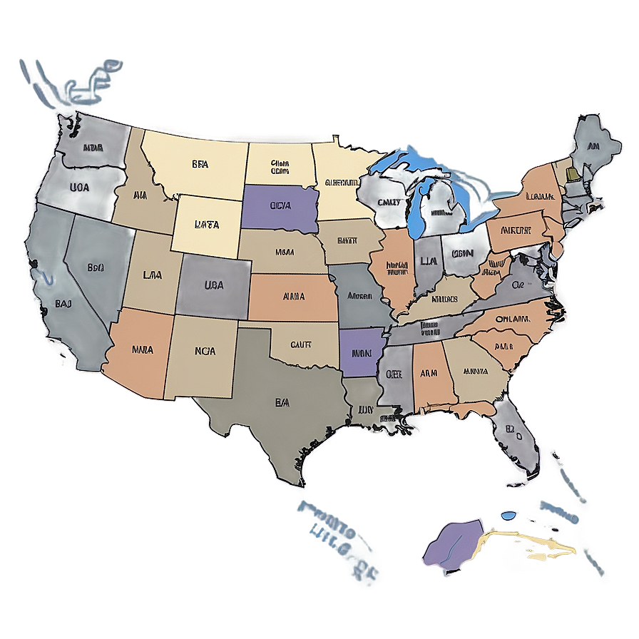 Historical States Map Usa Png Xeo