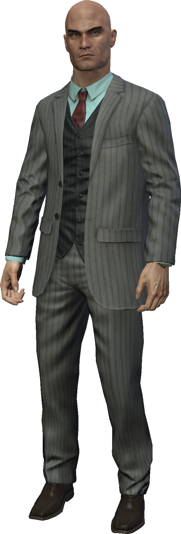 Hitmanin Striped Suit