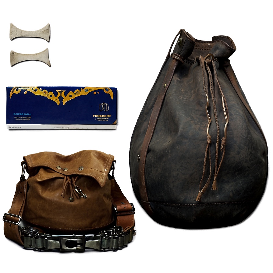 Hobo Bag And Belongings Png 30