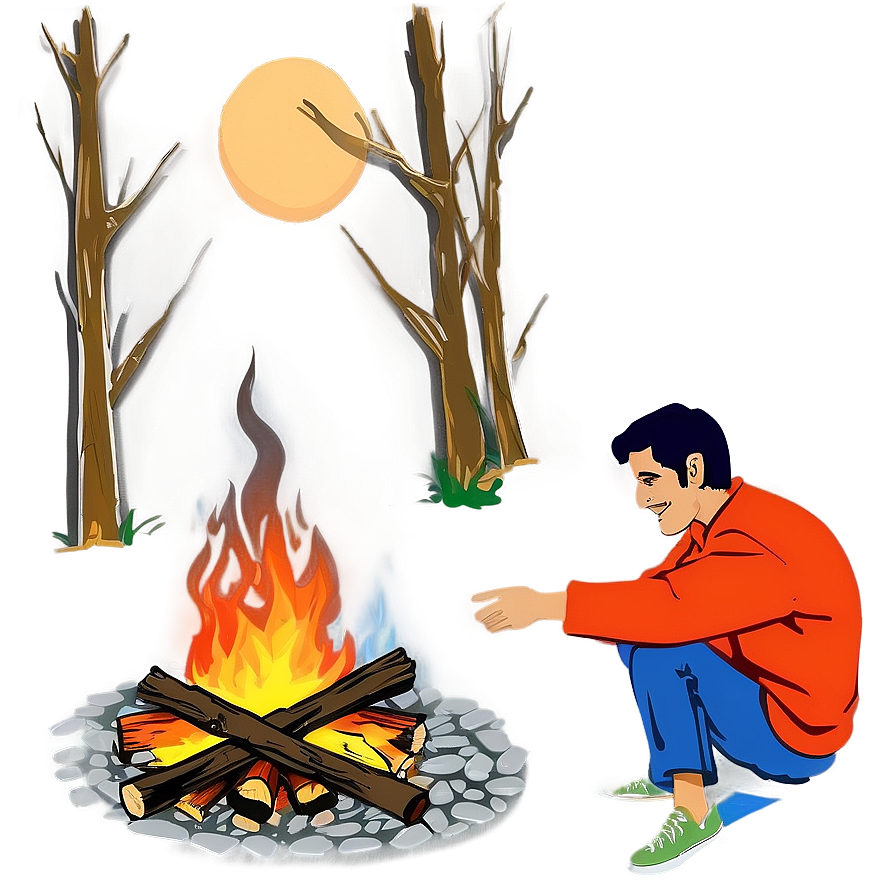 Hobo Campfire Scene Png 48