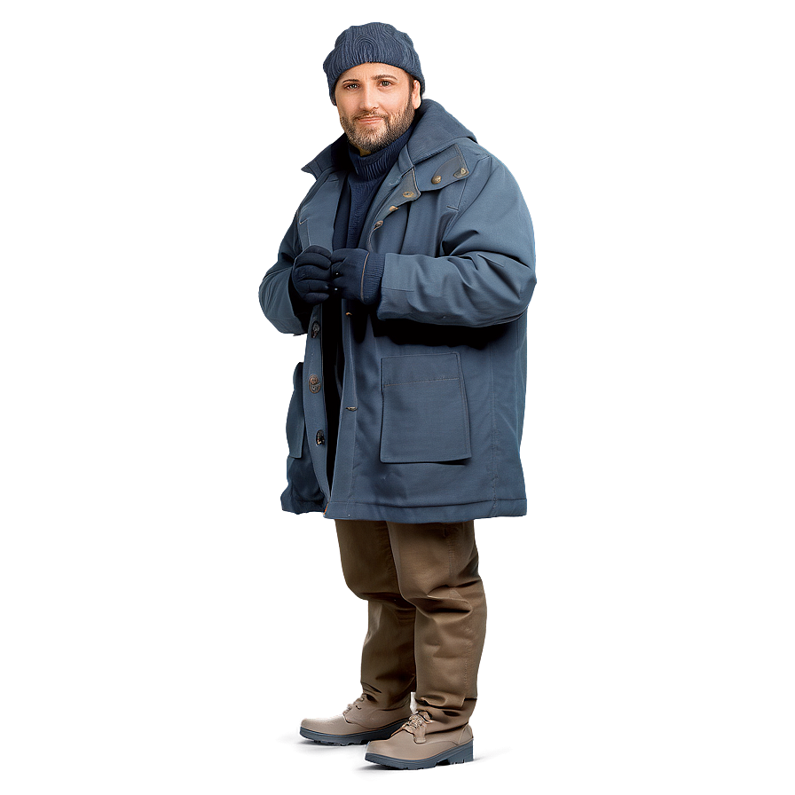 Hobo In Winter Coat Png Prf