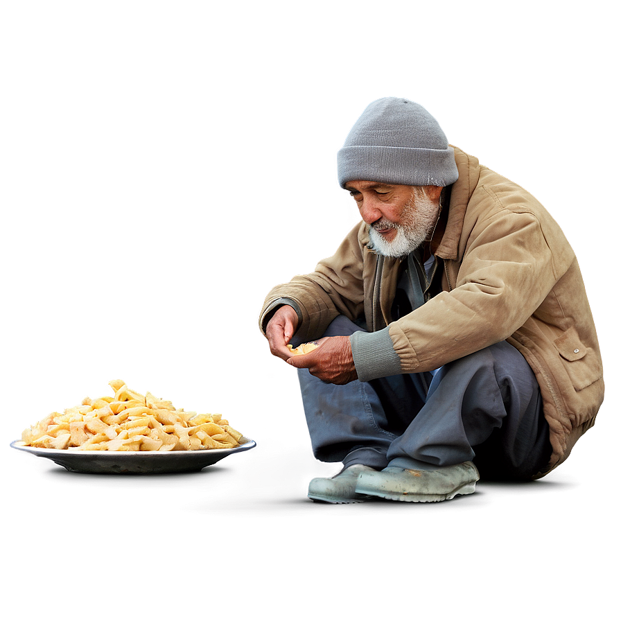 Hobo Sharing Food Png 32