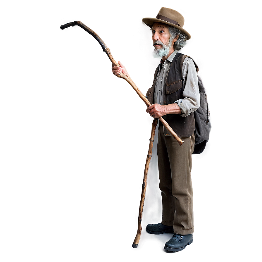 Hobo Walking Stick Png 06242024