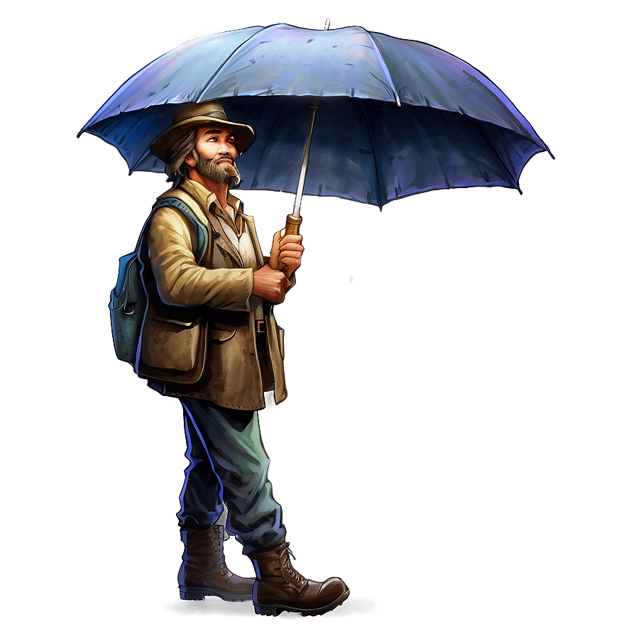 Hobo With Umbrella Png Yoi12