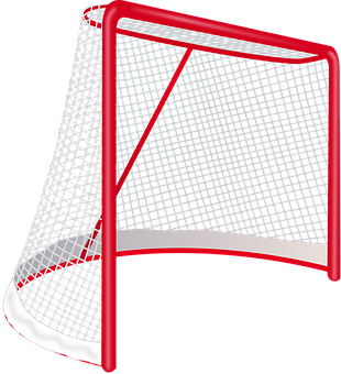 Hockey Goal Net Isolated PNG with transparent background