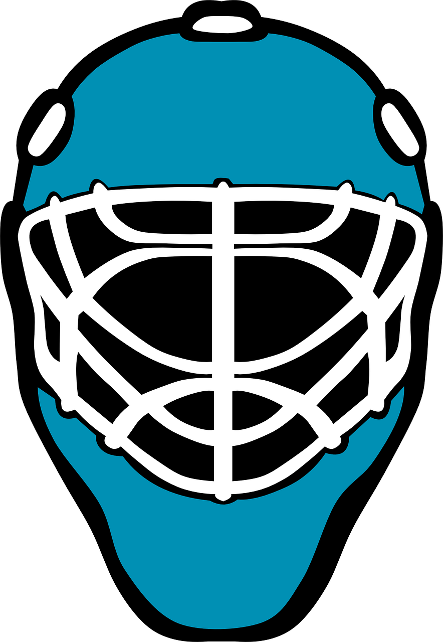 Hockey Goalie Mask Vector PNG with transparent background