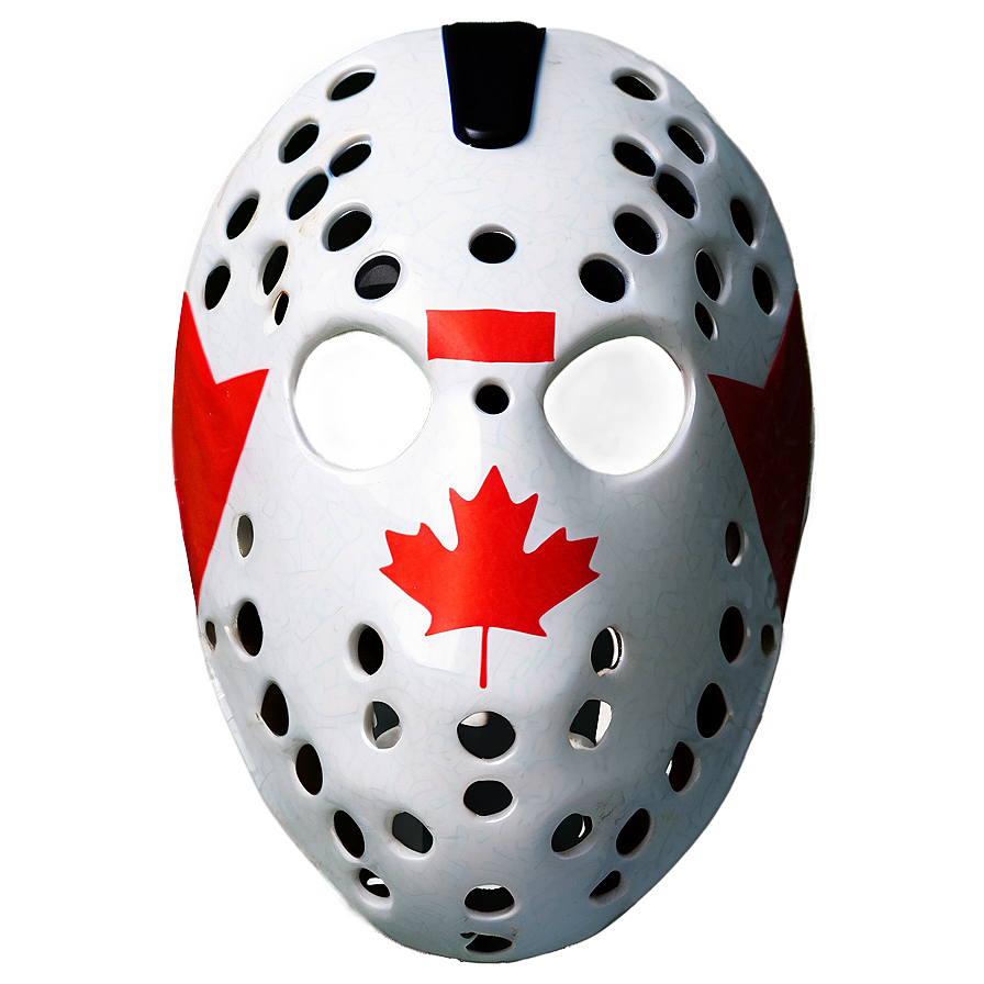 Hockey Mask With Canadian Flag Png Nik