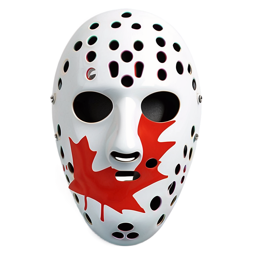 Hockey Mask With Canadian Flag Png Xwn72