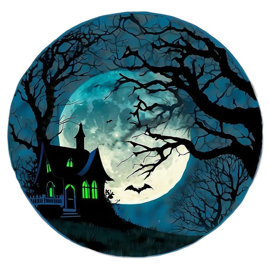 Hocus Pocus Eerie Full Moon PNG 63 PNG with transparent background