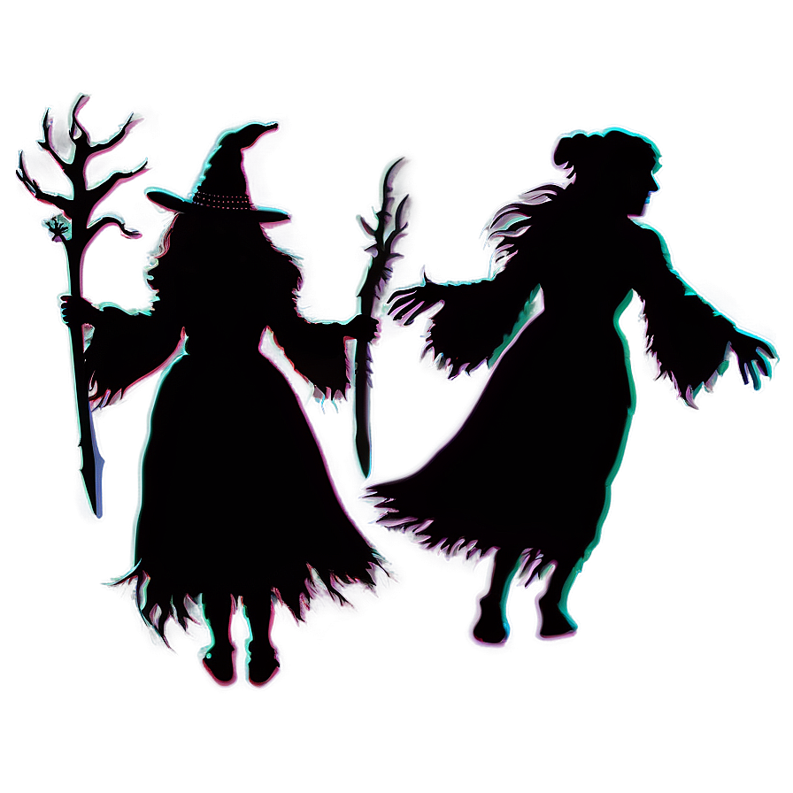 Hocus Pocus Witch Silhouette PNG djm PNG with transparent background