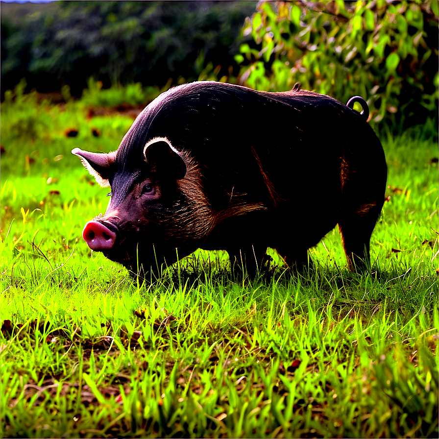 Hog Grazing Png 23