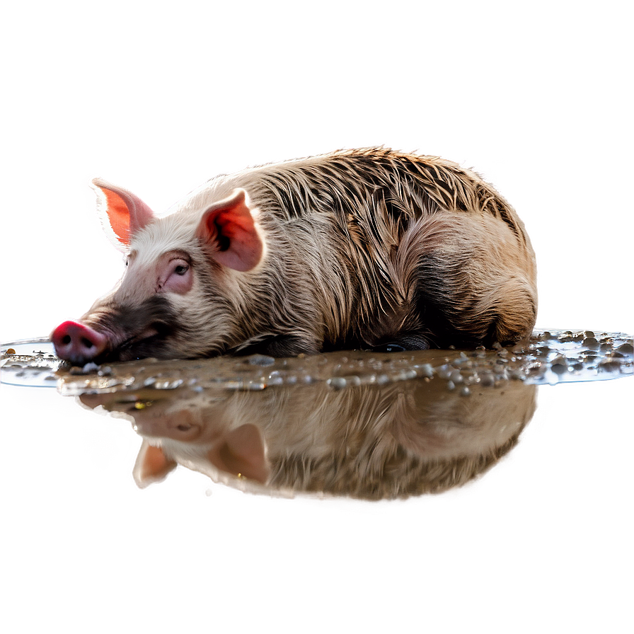 Hog In Mud Png Edx