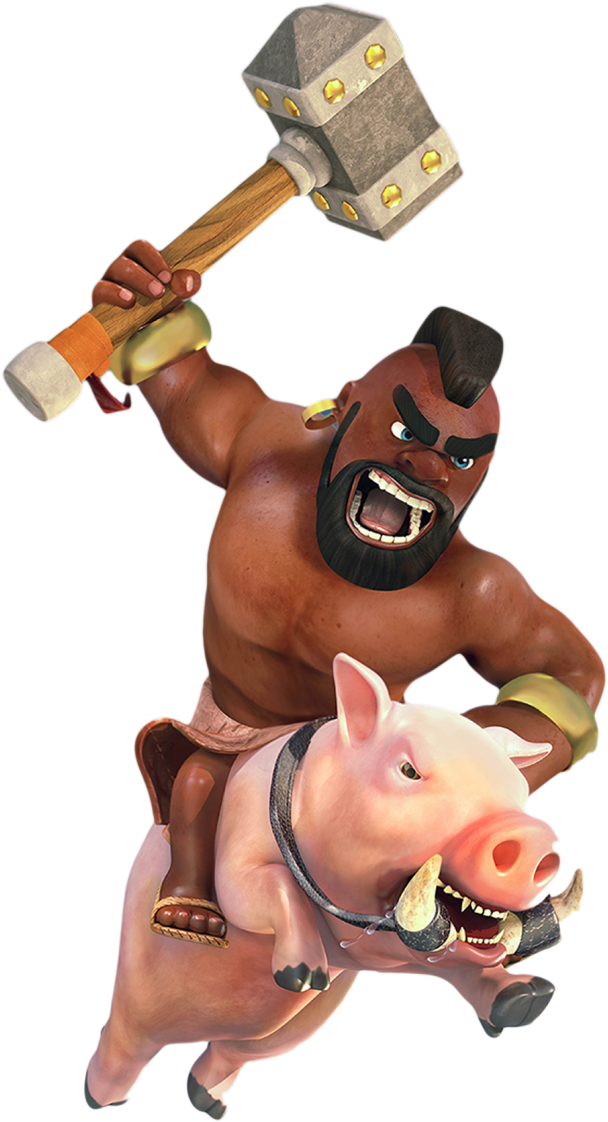 Hog Rider Clash Character