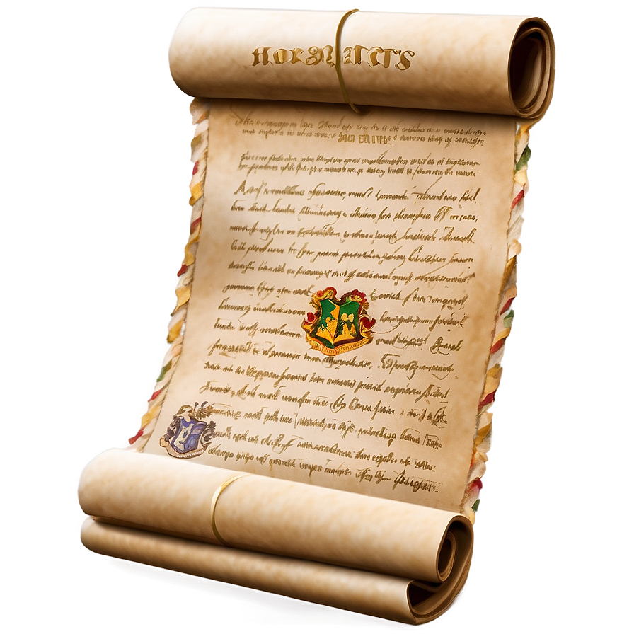 Hogwarts Acceptance Letter Scroll Png Pqw