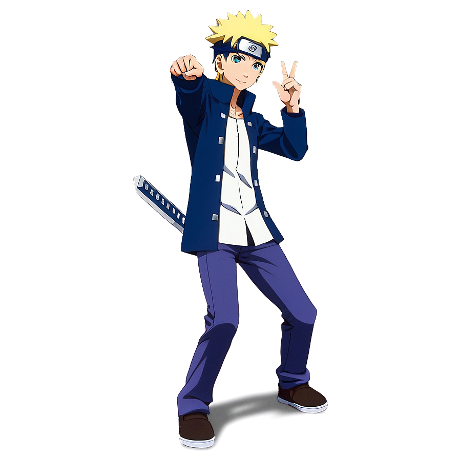 Hokage Minato Pose PNG kmd PNG with transparent background