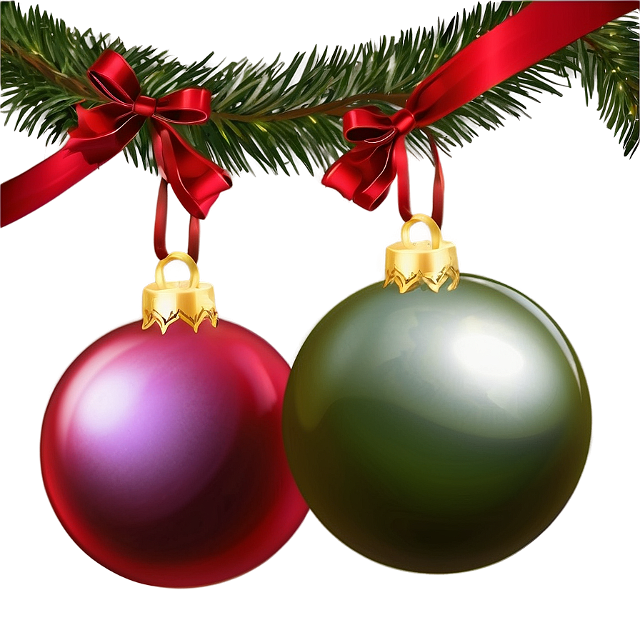 Holiday Baubles PNG 96 PNG with transparent background