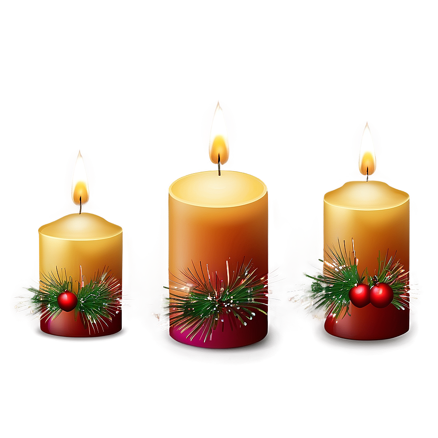 Holiday Candle Arrangements Png Mlt