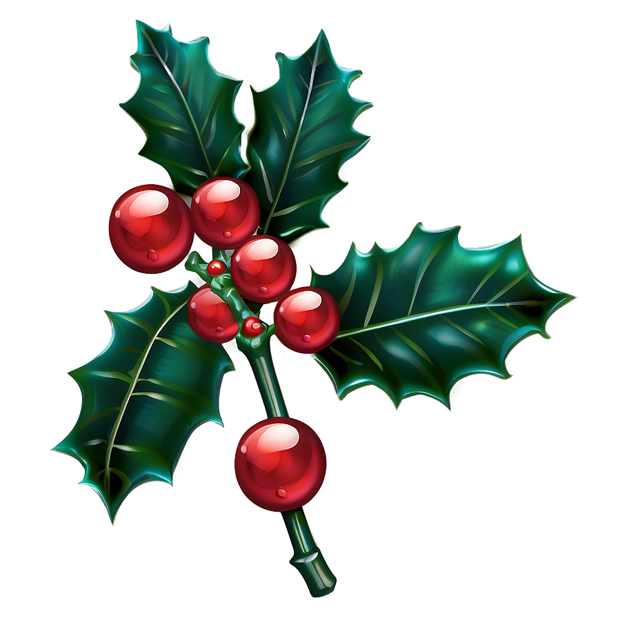 Holiday Holly Png 05252024