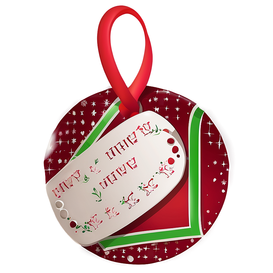 Holiday Joy Gift Tag Png 87