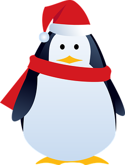 Holiday Penguin Cartoon