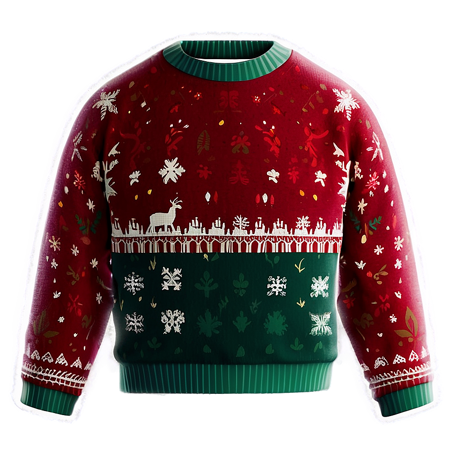 Holiday Red Sweater Png 9