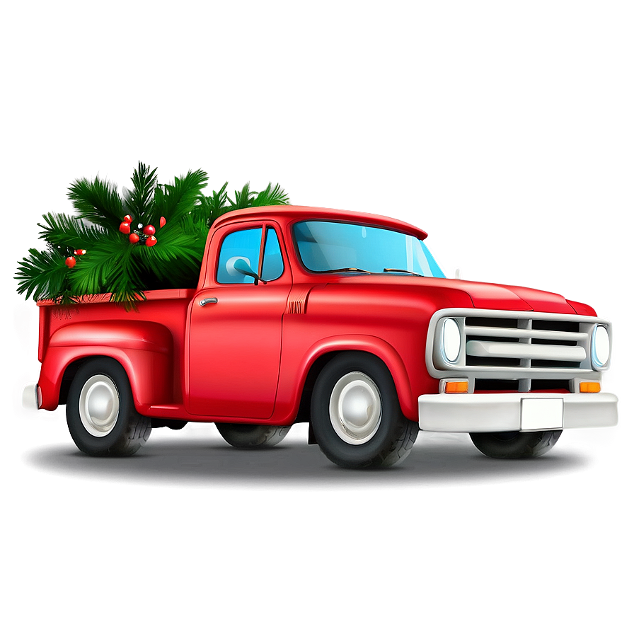 Holiday Red Truck Png Klw