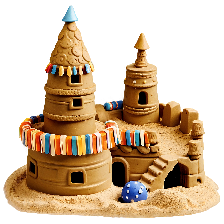 Holiday Sandcastle Png 06212024