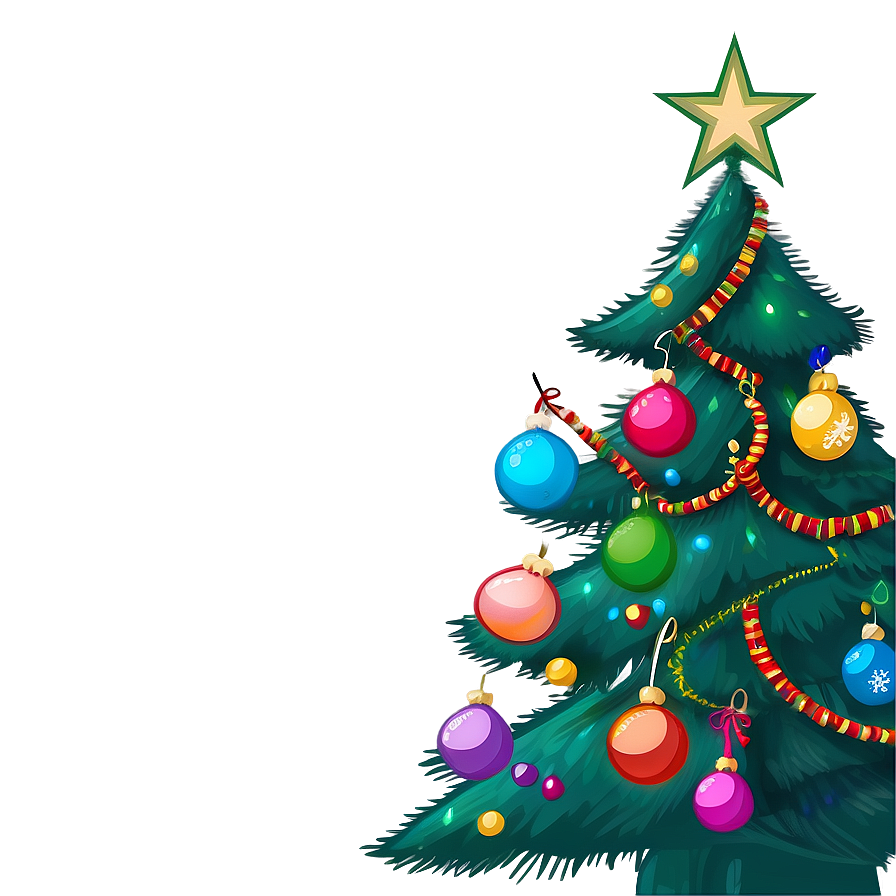 Holiday Season Cartoon Tree Png Rnf72