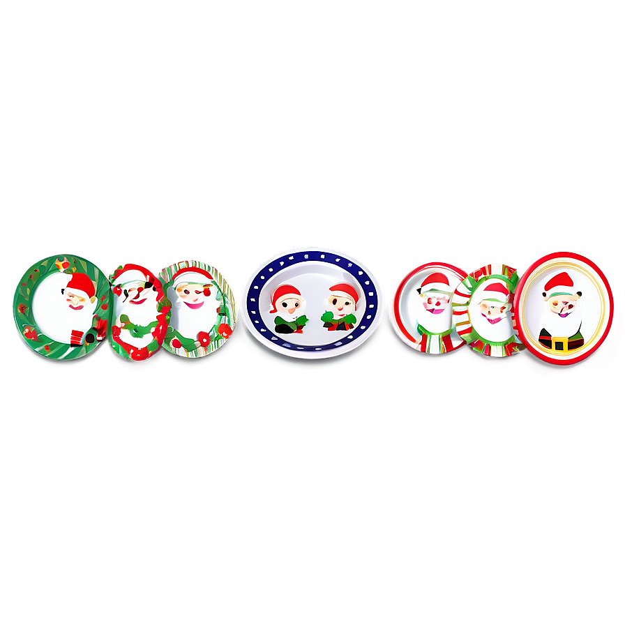 Holiday Theme Plates Png Fok