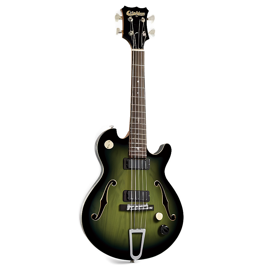 Hollow Body Bass Guitar Png 06202024