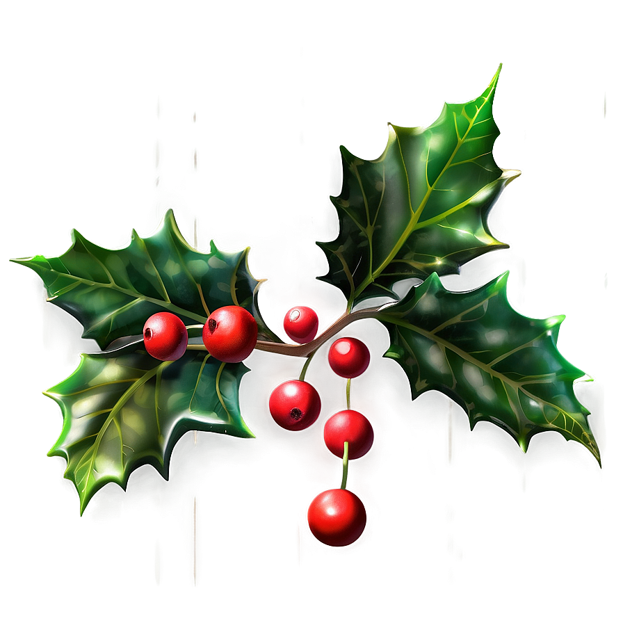 Holly and Ivy PNG pts20 PNG image with a transparent background, free high-resolution download