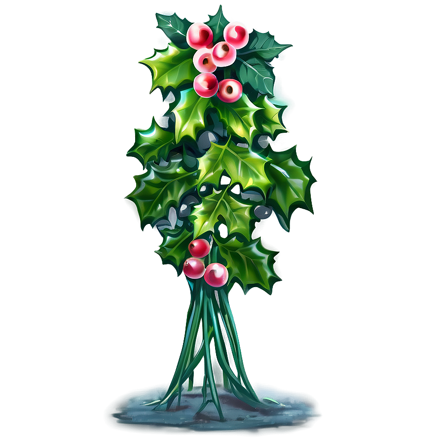 Holly and Ivy PNG xwd PNG image with a transparent background, free high-resolution download