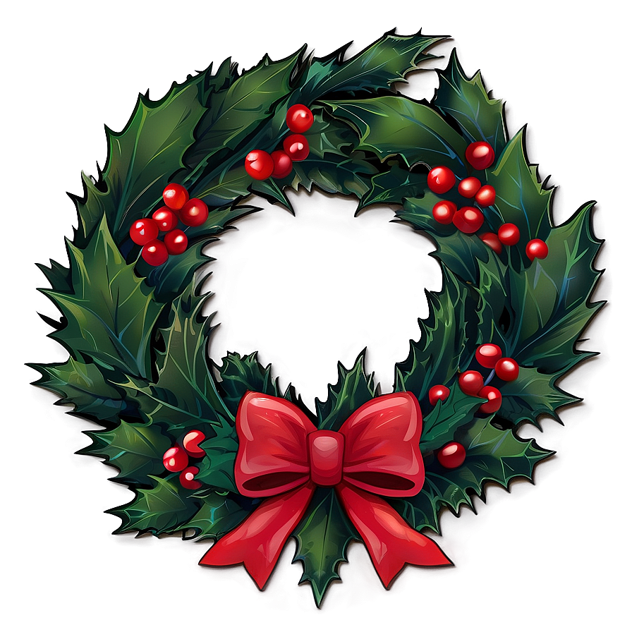 Holly Berry Wreath PNG 52 PNG image with a transparent background, free high-resolution download