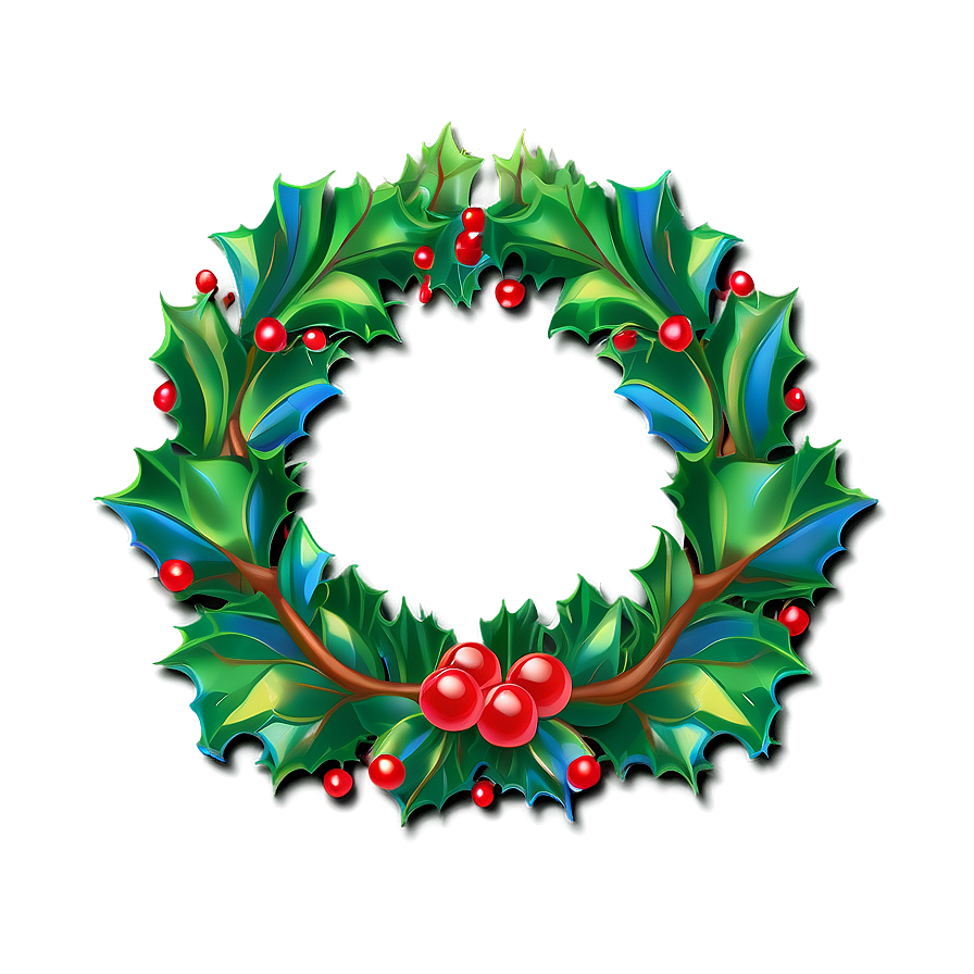 Holly Berry Wreath PNG ftm36 PNG image with a transparent background, free high-resolution download