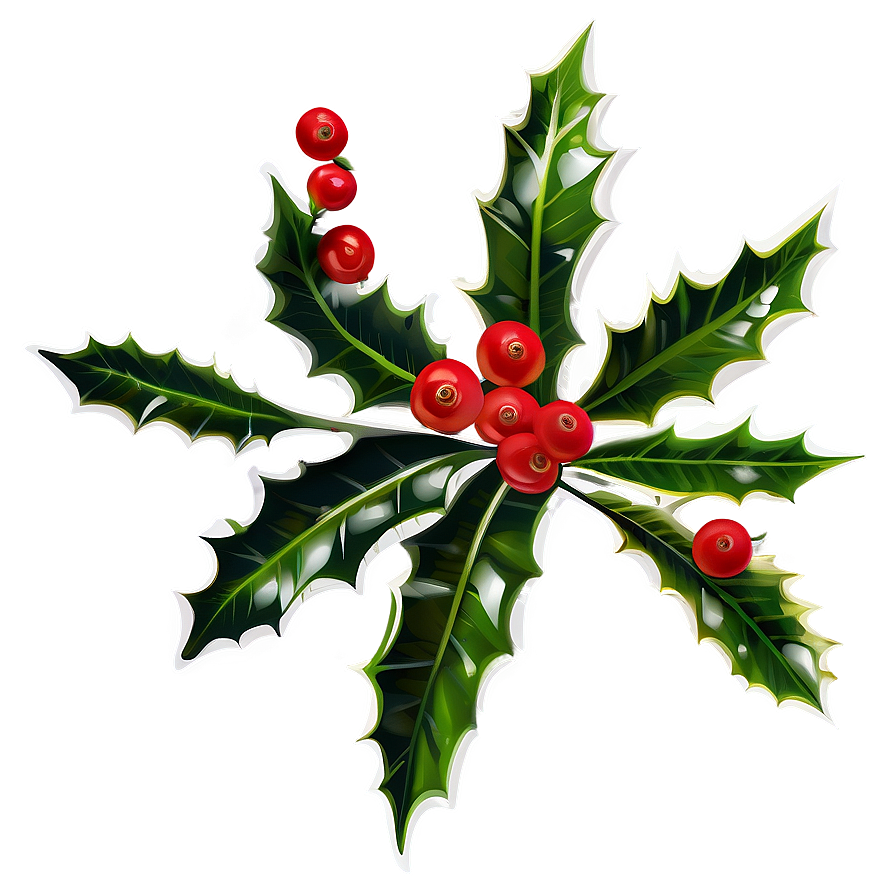 Holly Branch PNG 05252024 PNG image with a transparent background, free high-resolution download