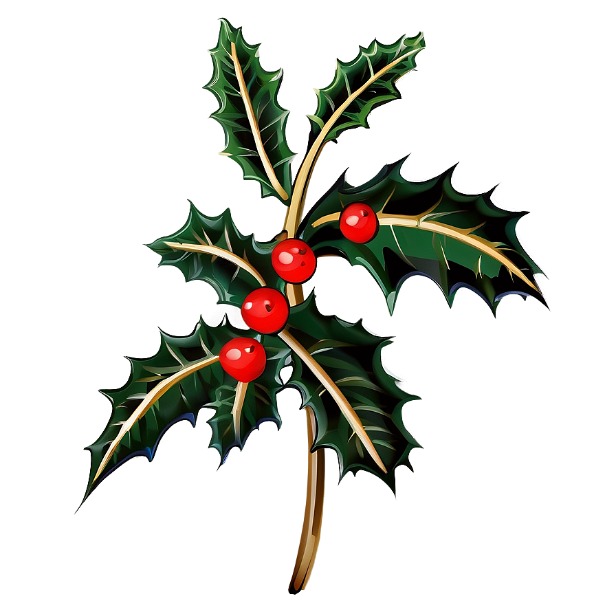 Holly Branch PNG edd40 PNG image with a transparent background, free high-resolution download