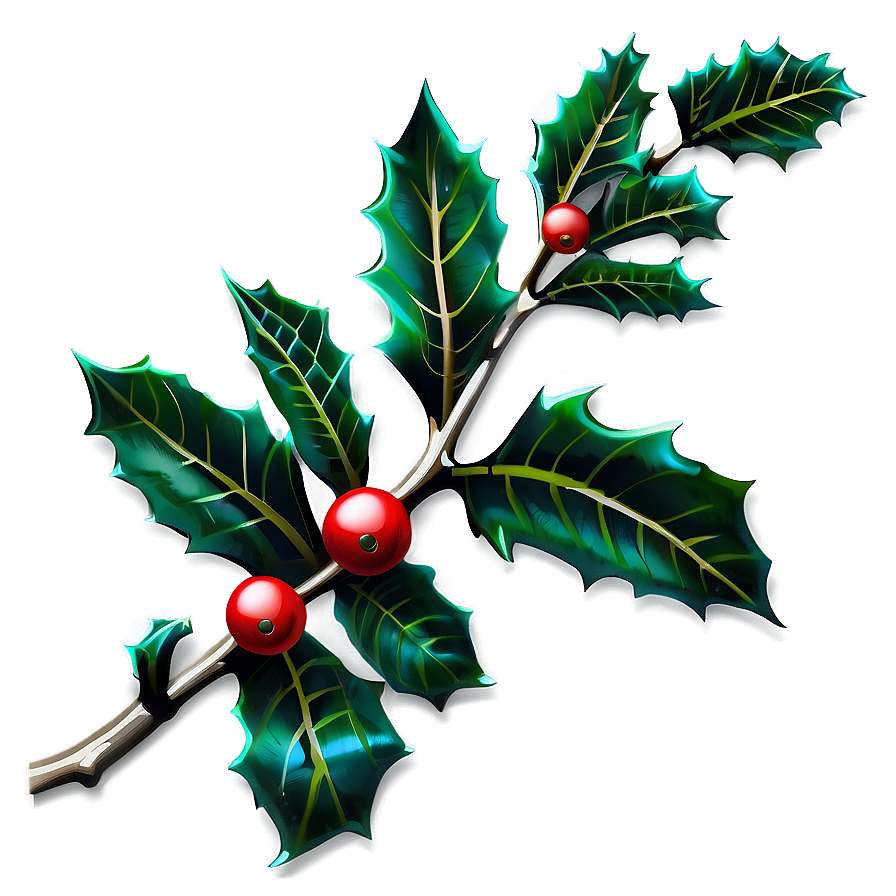 Holly Branch PNG gsv73 PNG image with a transparent background, free high-resolution download