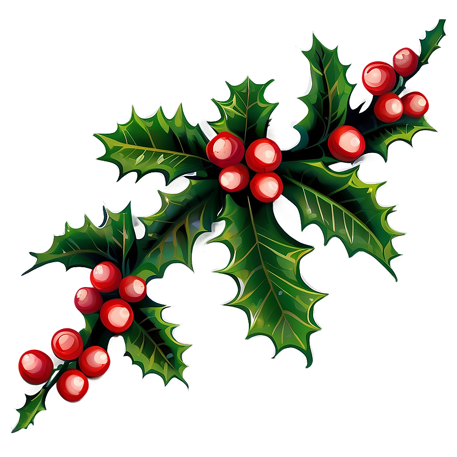 Holly Garland PNG 05252024 PNG image with a transparent background, free high-resolution download
