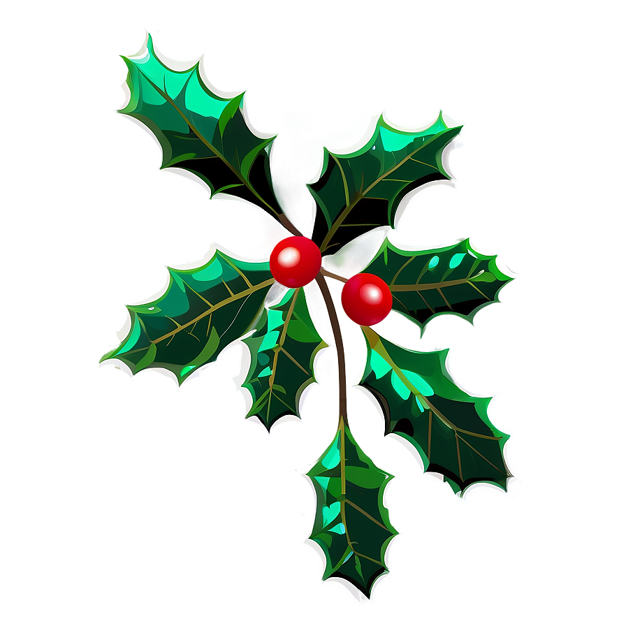 Holly Sprig PNG 05252024 PNG image with a transparent background, free high-resolution download