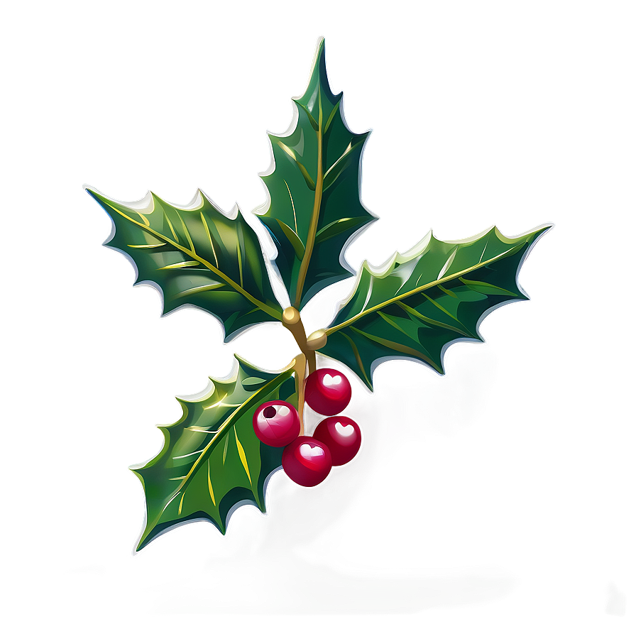 Holly Sprig PNG ckl70 PNG image with a transparent background, free high-resolution download