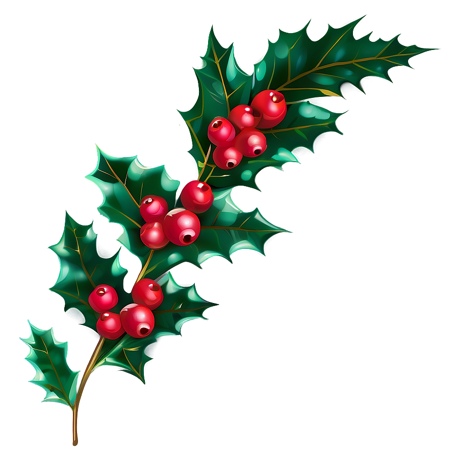 Holly Sprig PNG fqc3 PNG image with a transparent background, free high-resolution download